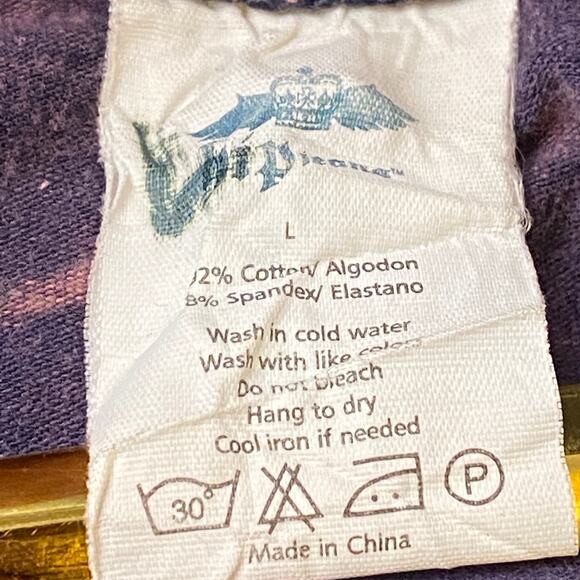 RTB Real Tough Babe Acid Wash Graphic Biker Babe Tee Shirt Woman's Size L #077 - Picture 4 of 11